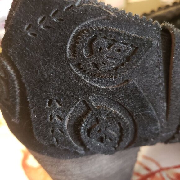 Nurture booties size 8.5US black suede Leather - Picture 9 of 11